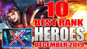 The latest mobile legends hero list. Top 10 Best Heroes For Rank In Mobile Legends Season 14 Dec 2019 Youtube