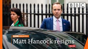 Our top stories this morning 0:00 matt hancock has resigned as health secretary after he breached social distancing guidance by kissing a . Matt Hancock Quits As Health Secretary After Breaking Social Distance Guidance Bbc News Live Bbc Youtube