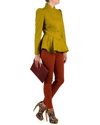 Ted Baker Green Wrenn Wool Peplum Jacket Lyst Suit Jackets For Women Jackets Peplum Jacket