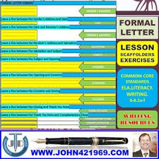 Formal Letter Writing Lesson And Resources Formal Letter Writing Reading Comprehension Lessons Writing Lessons
