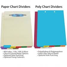 Fileback Dividers Indexing Tabs Divider Paper Chart
