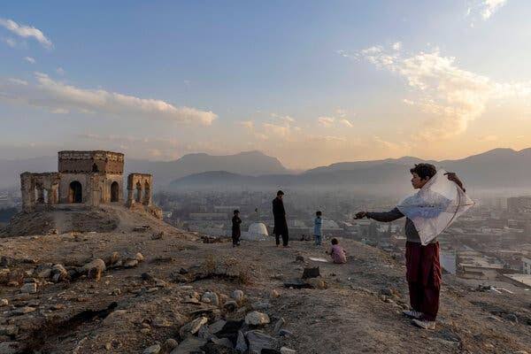 A view of the Afghan landscape highlighting the ongoing humanitarian and political uncertainty under Taliban rule.
