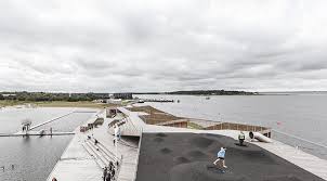 Landscape for the extension of the hothouse in the botanic slottsskogsringen. Vestre Fjord Park Aalborg Denmark Adept