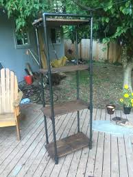 Single extra long various depth rustic floating shelf, two iron pipe brackets, farmhouse kitchen shelf, rustic pantry storage. Pin On Diy