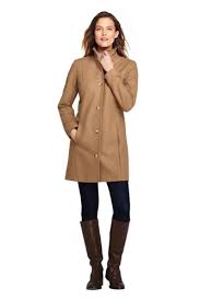 Even pale, pinkish folks like yours truly! Women S Fit Flare Wool Blend Coat Lands End