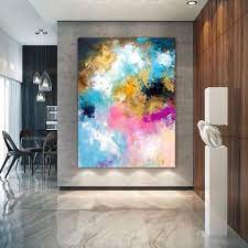 5% coupon applied at checkout save 5% with coupon. Abstract Canvas Wall Art Decor Interior Decoration Home Decor Wall Modern Art Bright Color Brush Strokes Contemporary Artwork Canvas Print Giclee Art Collectibles Vadel Com