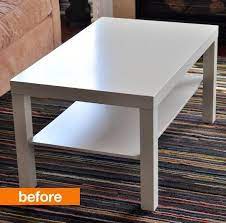 Easy and really effective ikea lack makeover to achieve a beautiful farmhouse style coffee table.i got this table (free!) from facebook marketplace, and i. Before After A Cute And Colorful Lack Hack Ikea Lack Coffee Table Ikea Lack Ikea Lack Hack