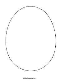 Easter Egg Shape Coloring Page Shape Coloring Pages Egg Template Easter Eggs