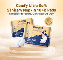 Comfy Ultra Soft Sanitary Napkin 10+2 Pads（Yellow）