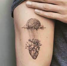Medicos Brain Sto Instagram Really Cool Tattoo Brain Heart Follow Medicos Brain Self Love Tattoo Brain Tattoo Small Tattoos