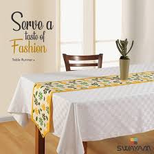While cutlery plays an important role on the table, don't underestimate the difference your dining room table décor can make. Turn Your Dining Area Into A Noteworthy Experience With Table Runner Swayam India Official Blog Updates On Home Decor Latest Trends Of Home Furnishing