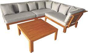 Mimosa 4 Piece Coogee Timber Corner Lounge Setting With Cushions Bunnings Warehouse Outdoor Furniture Decor Outdoor Furniture Sets Outdoor Sofa
