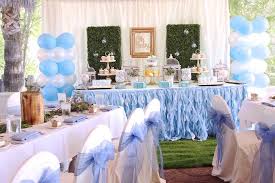 From top to bottom, this baby boy shower goes above and beyond with details in gold and blue, from the luxurious canopy over the table to the layer cake with a crown on top. Kara S Party Ideas Darling Oh Baby Boy Baby Shower Kara S Party Ideas