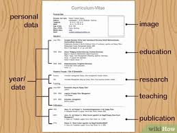 Note that the differences listed here are this academic cv was written by g. How To Write A Cv Curriculum Vitae With Pictures Wikihow