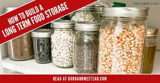 How To Build A Long Term Food Storage - Gubba Homestead