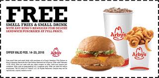 Pinned February 15th Free Fries Drink With Your Fish Sandwich At Arbys Thecouponsapp Fish Sandwich Shopping Coupons Fries