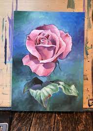 painting rose acrylic canvases 46 ideas flower painting canvas acrylic painting flowers rose painting acrylic