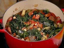 Portuguese Chourico And Kale Soup Recipe Food Network Recipes Kale Soup Recipes Kale Soup