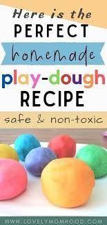 The Perfect Homemade Playdough Recipe Safe And Non Toxic Homemade Playdough Recipe Best Homemade Playdough Recipe Playdough Recipe
