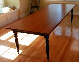 Vintage ethan allen dining set trestle table 6 chairs old tavern pine. Tiger Maple Dining Room Table W Turned Legs Hawk Ridge Furniture Vt