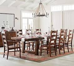 Benchwright Extending Dining Table Alfresco Brown Pottery Barn Extendable Dining Table Rustic Dining Room Dining Table Rustic