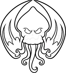 How To Draw Cthulhu Cthulhu Tattoo Step By Step Creatures Monsters Free Online Drawing Tutorial Added By Dawn November 2 Cthulhu Tattoo Cthulhu Drawings