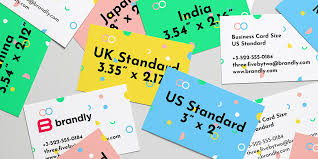 The standard business card size is 3.5 by 2 inches. Standard Business Card Sizes Free Templates Brandly Blog