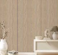 GAULAN 682815 - Carta da Parati con doghe di Legno Naturale Che imitano Un  Pannello Decorativo a graticcio per pareti Soggiorno Camera da Letto ...