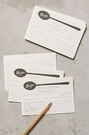 Soup Spoon Recipe Cards Recipe Cards Planner Stationery Recipe Tin