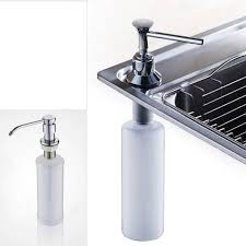Liquid Soap Dispensers 250ml Brushed Nickel Stainless Steel Kitchen Sink Bottle Liquid Soap D In 2020