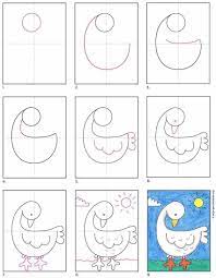 Erase all unnecessary guidelines and strokes. How To Draw A Goose Art Projects For Kids