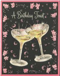 Birthday toast icon isolated on white background. A Birthday Toast Illustrated Card With Champagne Coupes Pink Elephants On Black Background Vintage Birthday Cards Pink Elephant Pink Elephants On Parade