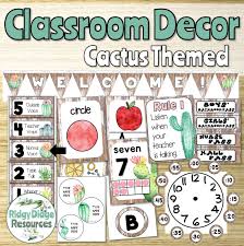 Editable decor is ideal for this purpose. Cactus Themed Classroom Decor Bundle Ridgy Didge Resources
