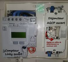 Cet élément se présente sous la le principe du contacteur jour/nuit: Raccordement Du Compteur Communicant Linky Et Changement Du Calibre Du Disjoncteur General Compteur Compteur Linky Disjoncteur De Branchement