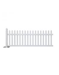 The hillside had varying slope angles so these adjustable angles worked perfect. 10 Foot Rhino Portable Vinyl Picket Fence Kit White For Sale