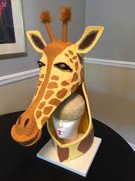 How To Make A Giraffe Mask Headpiece Lion King Musical Lion King Costume Giraffe Costume