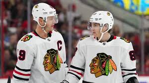 What's the likelihood of jonathan toews, patrick kane, duncan keith or brent seabrook leaving the blackhawks? Patrick Kane Receives The Championship Belt From Jonathan Toews After Getting To 1k Rsn