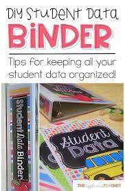 Student Data Binder Keep All The Data Organized Student Data Binders Data Binders Student Data