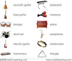 This list may not reflect recent changes (). Musical Instruments Montessori Vocabulary Cards Maitri Learning