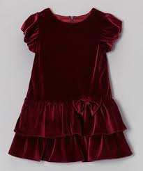Take A Look At This Burgundy Tiered Velvet Dress Infant Toddler By Alouette On Zulily Toda Poshiv Devichih Platev Detskie Vykrojki Odezhdy Odezhda Dlya Detej