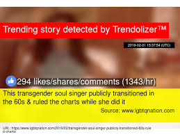 This Transgender Soul Singer Publicly Transitioned In The