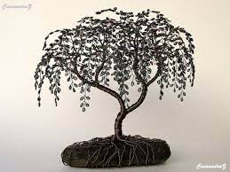 California Peppercorn Tree Bonsai Height 10 Width 10 Lead Time 2 8 Weeks All Approximate The Calif Wire Tree Sculpture Beads And Wire Wire Trees
