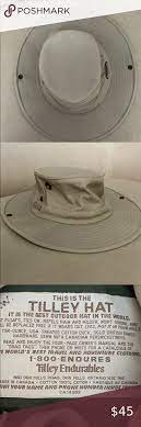 Beige Tilley Hat With Ties Tilley Hat Tilley Winter Hats Beanie