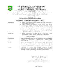 Struktur organisasi puskesmas dalam permenkes 75 tahun 2014 dibagi menjadi 3 (tiga) macam sesuai dengan kategori puskesmas. Lampiran 1 Sk Struktur Organisasi Puskesmas Pdf