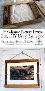 We fully protect and value your art. Farmhouse Picture Frame Easy Wood Working Diy Using Barnwood