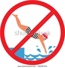No Diving Sign Swimming Pool Rules Swimming Pool Rules Pool Rules Swimming Pools