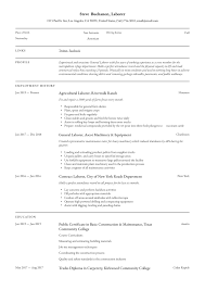 The resume examples were contributed by professional resume writers and cover various industries and career levels. General Laborer Resume Writing Guide 12 Free Templates 2020