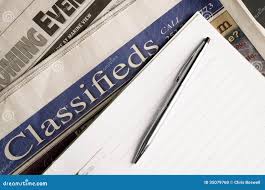 Classified Ads Pen Paper Jpb Hunting ...