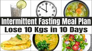 intermittent fasting meal plan for