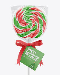 Download Swirl Lollipop With Bow And Label Mockup In Packaging Mockups On Yellow Images Object Mockups